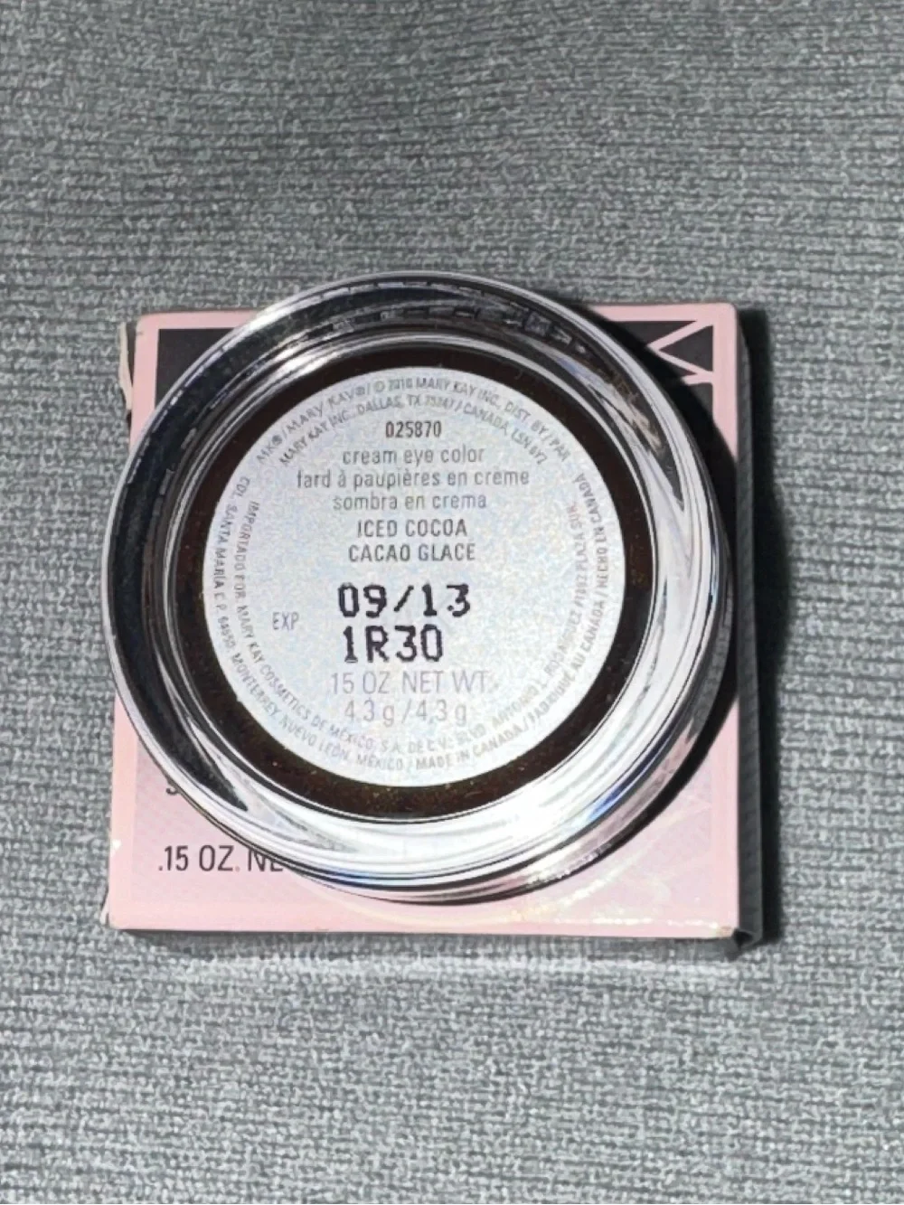 Mary Kay Cream Eye Color Iced Cocoa